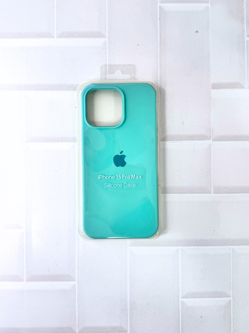 SILICON CASE IPH 15 PRO MAX N°17 TURQUESA
