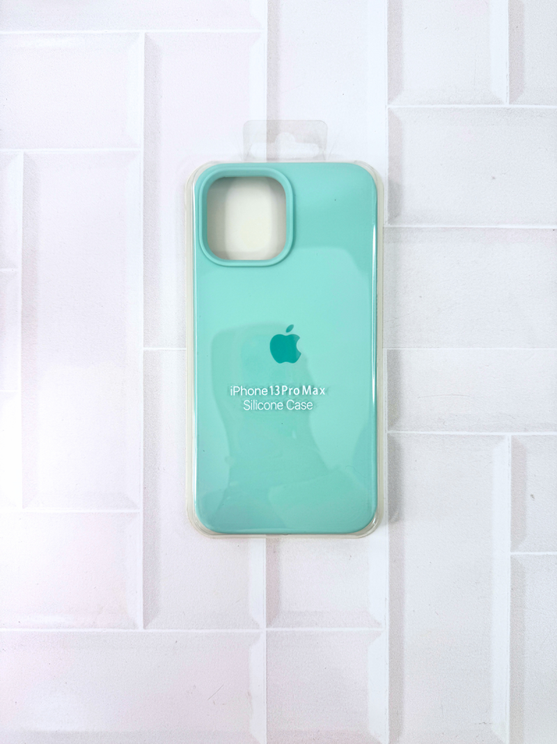 SILICON CASE IPH 13 PRO MAX N°47 VERDE TURQUESA