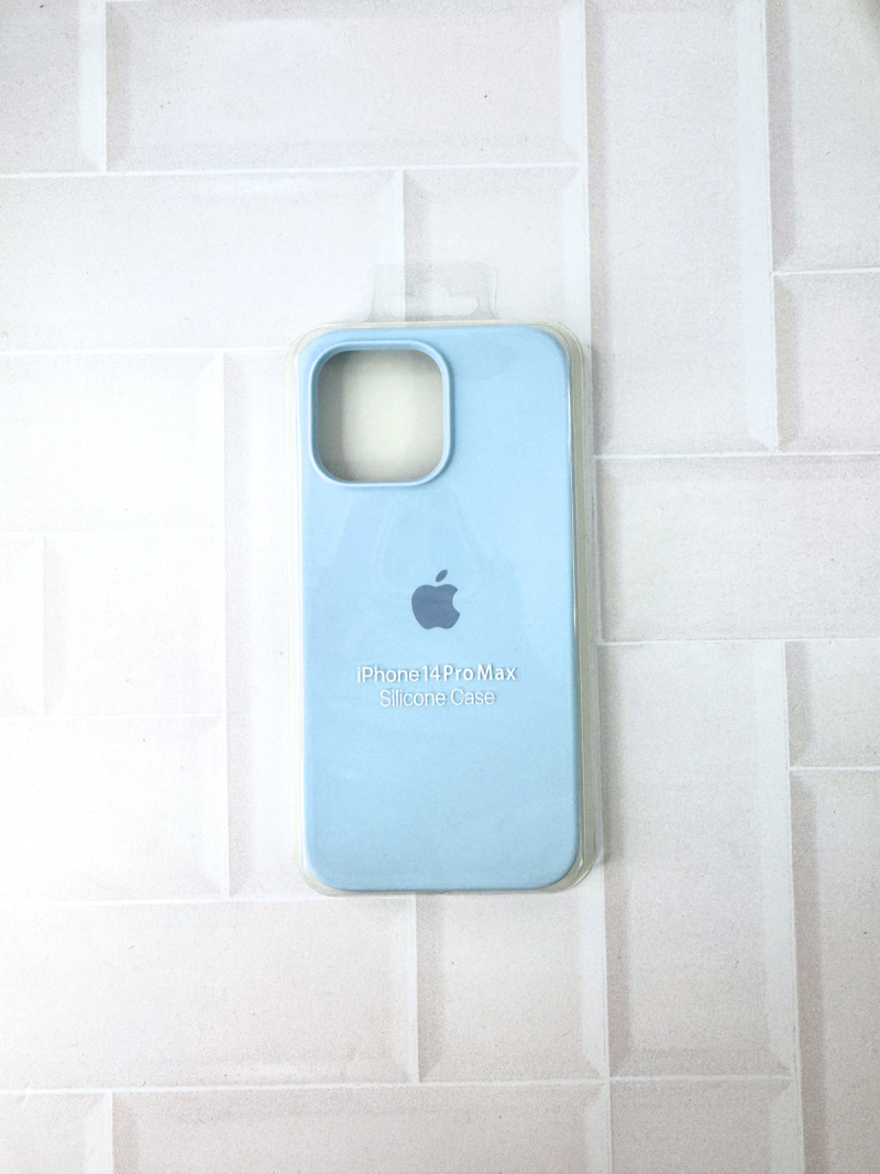 SILICON CASE IPH 14 PRO MAX N°21 CELESTE CLARO