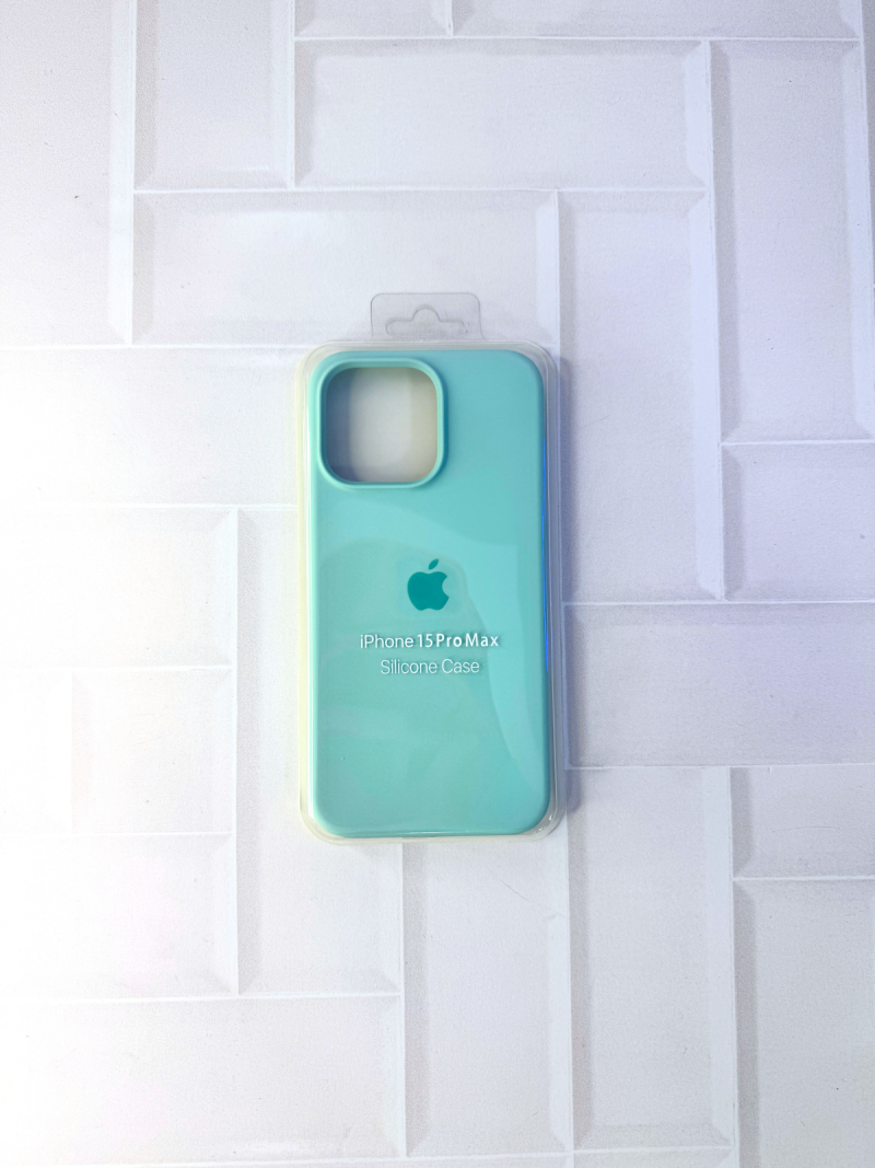 SILICON CASE IPH 15 PRO MAX N°47 VERDE TURQUESA