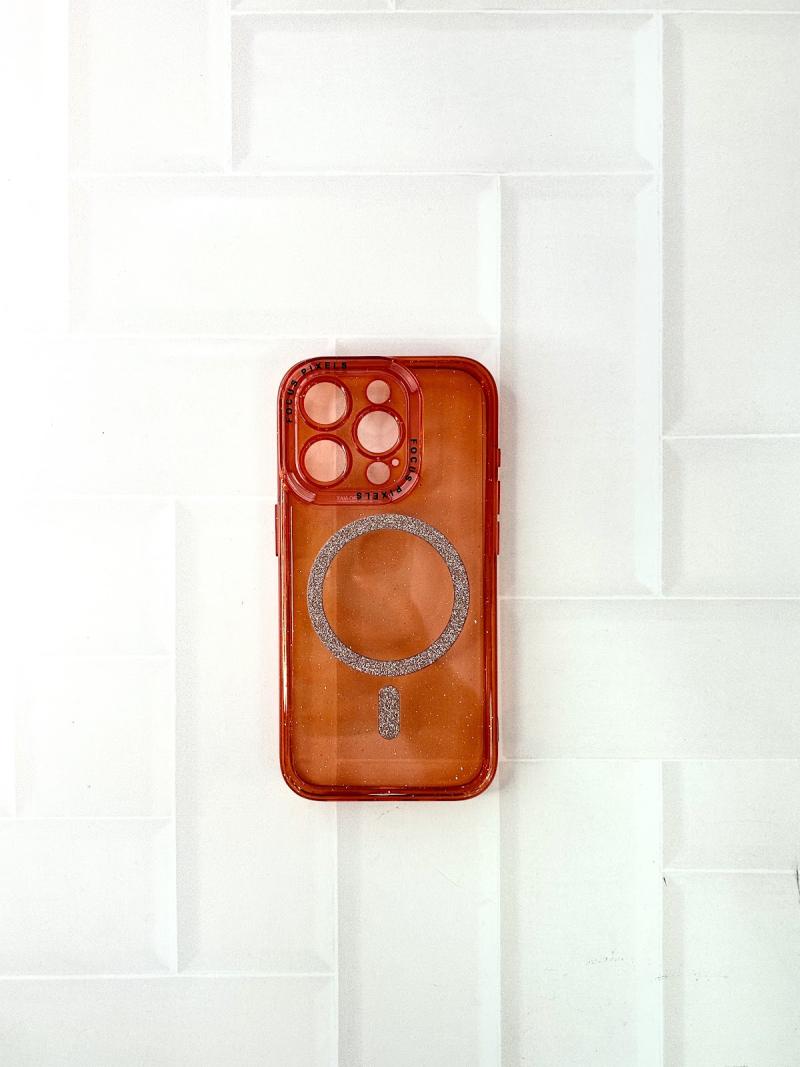 FUNDA TRANSPARENTE BRILLO CON MAGSAFE Y EMPAQUE IPH 11