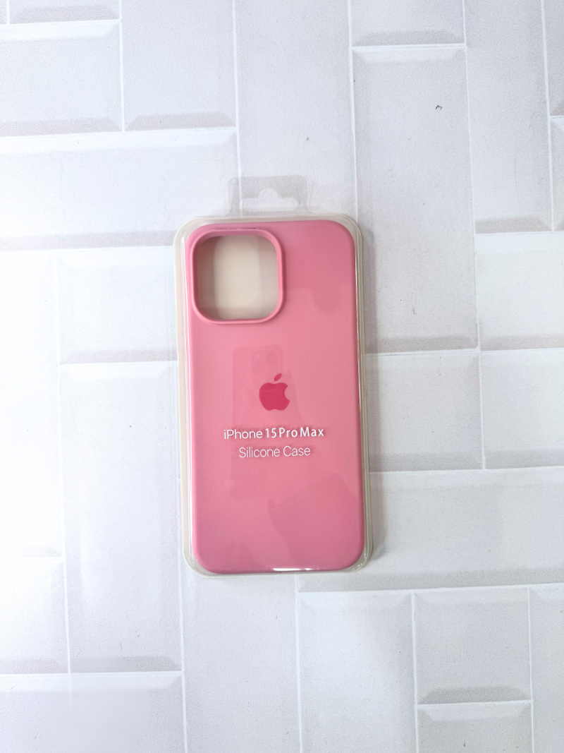 SILICON CASE IPH 15 PRO MAX N°6 ROSA CLARO