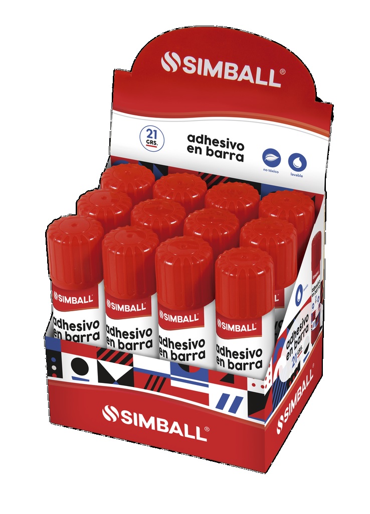 ADHESIVO EN BARRA SIMBALL 21GRS PACK X 12 UNI