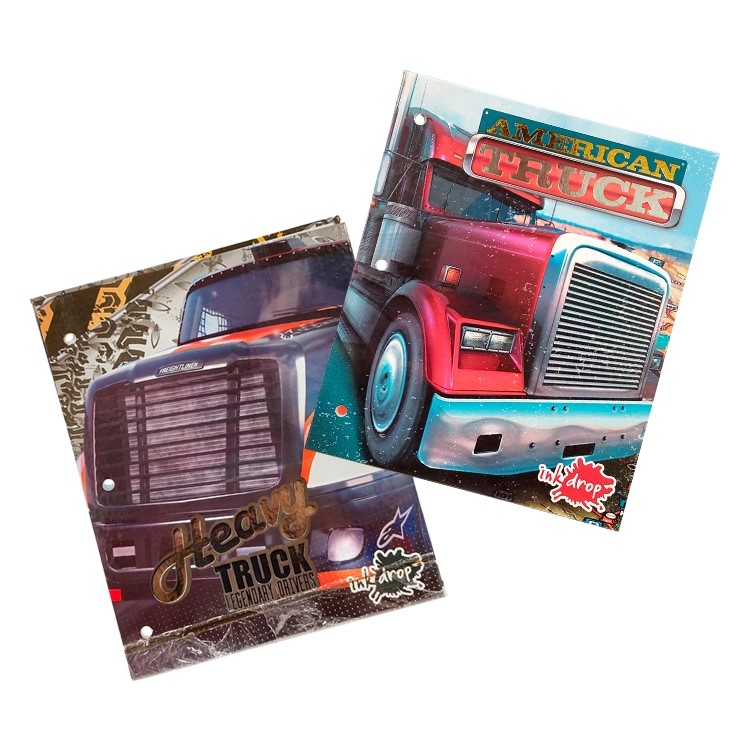 CARPETA ESCOLAR INKDROP Nº3 X2 TAPAS - POWER TRUCK