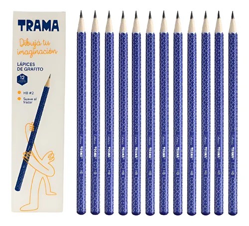 LAPIZ TRAMA GRAFITO HB2 X 12 UND
