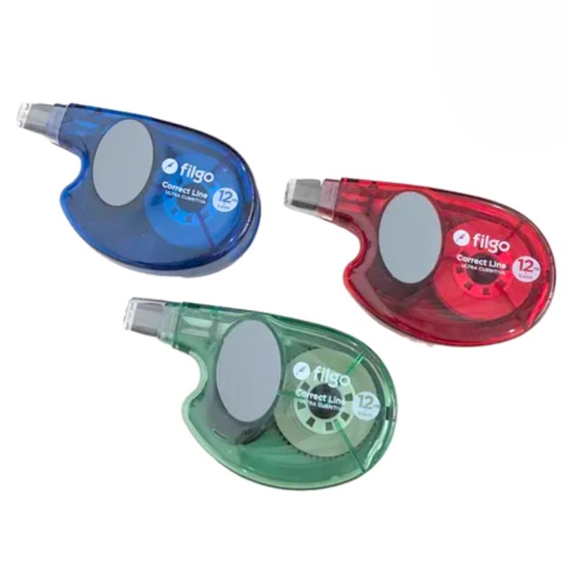 CINTA CORRECTORA FILGO ULTRA CUBRITIVA X12MTS