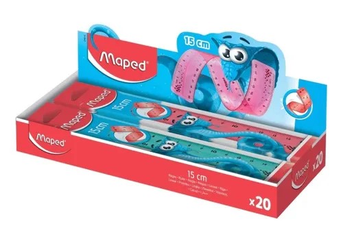 REGLA FLEXIBLE MAPED 15CM PACK X20 UND