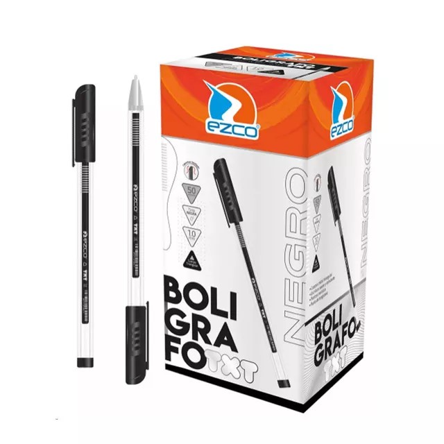 PACK BOLIGRAFO EZCO TXT 1 MM POR COLORES X50U