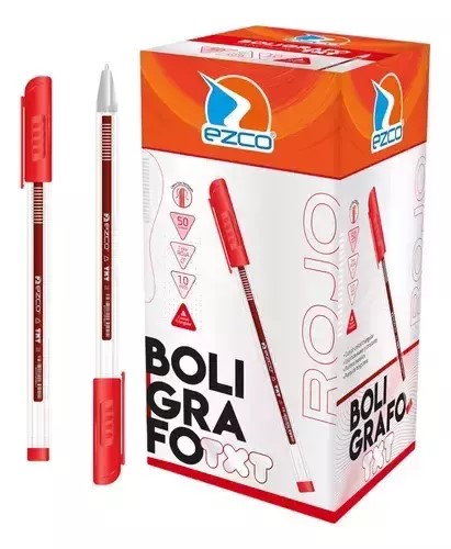 PACK BOLIGRAFO EZCO TXT 1 MM POR COLORES X50U