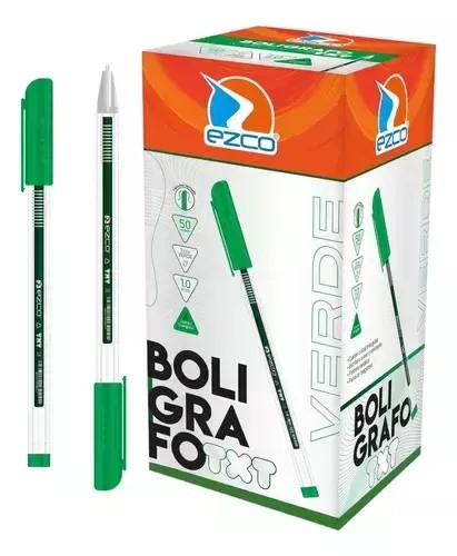 PACK BOLIGRAFO EZCO TXT 1 MM POR COLORES X50U