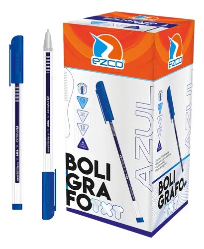 PACK BOLIGRAFO EZCO TXT 1 MM POR COLORES X50U