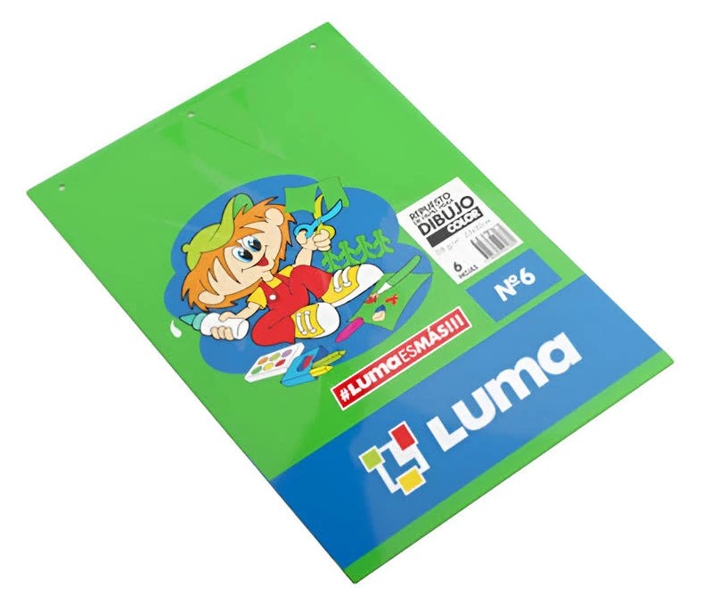 REPUESTO DE DIBUJO LUMA N°6 X6 HJS COLOR
