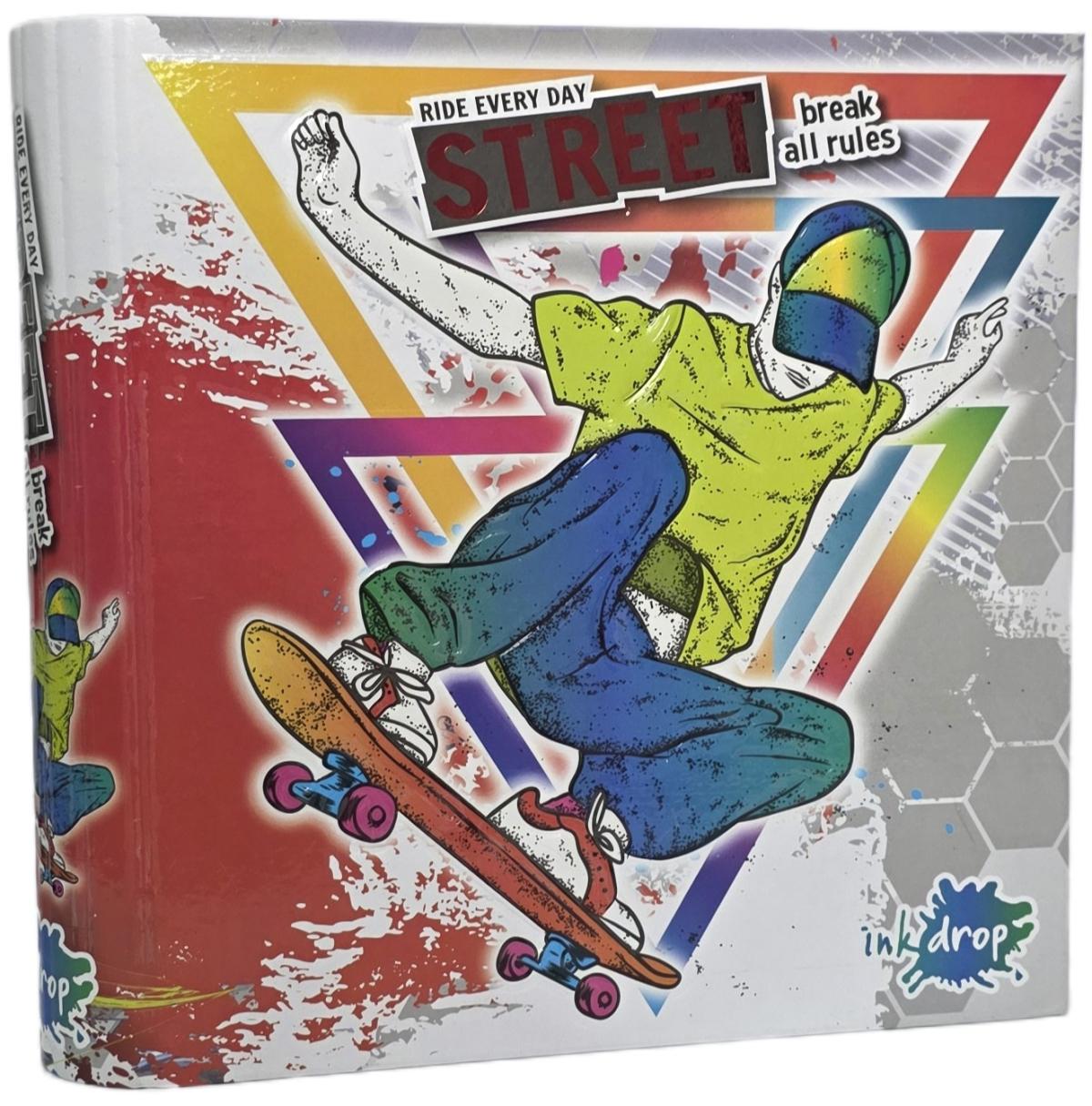 CARPETA INKDROP 3X40 CON 3 ANILLOS - SKATE - STREET