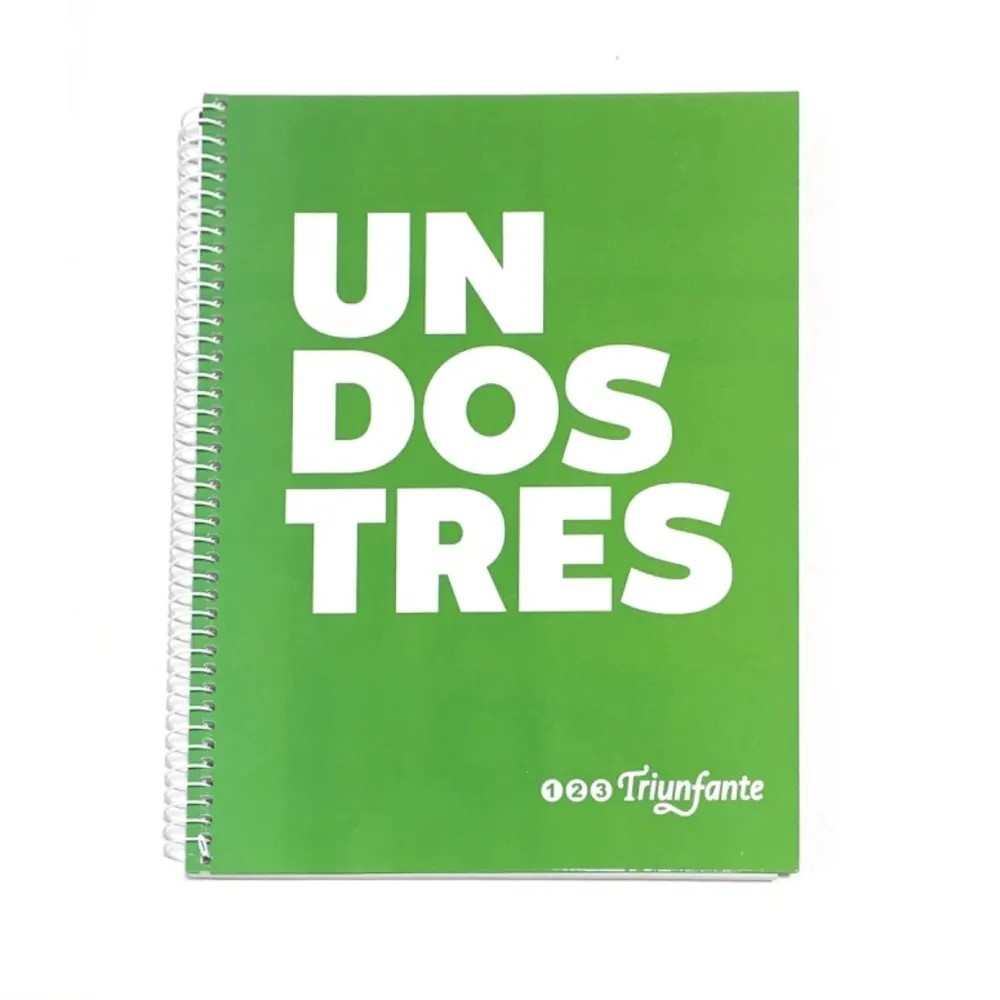 CUADERNO 21X27 C/ESP S. FORRAR (LETRAS) TRIUNFANTE X100 HJS