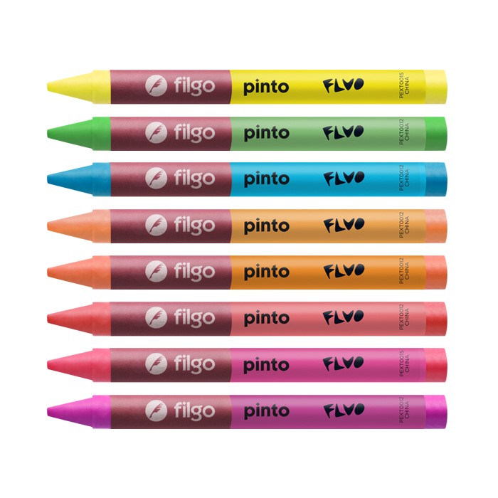 CRAYONES DE CERA FILGO PINTO FLUO X8