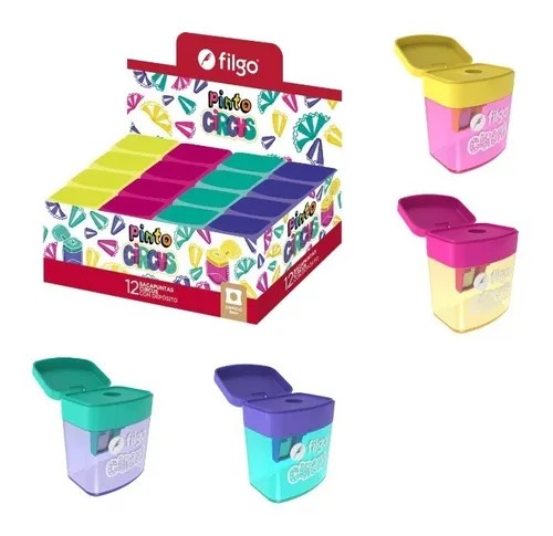 PACK SACAPUNTA PLASTICO FILGO PINTO CIRCUS C/DEPÓSITO X12