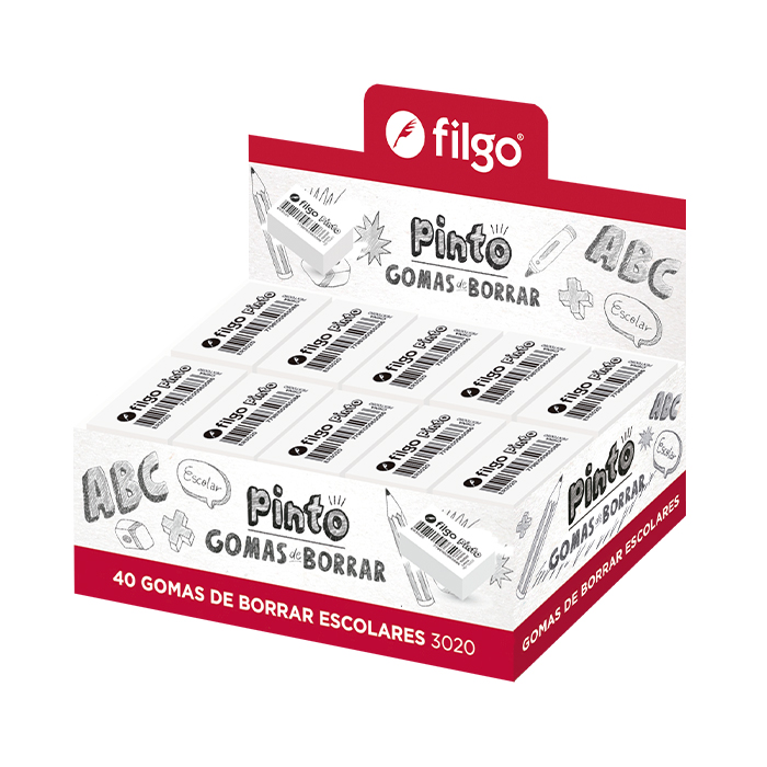 GOMA DE BORRAR FILGO 3020 PACK X40 UND