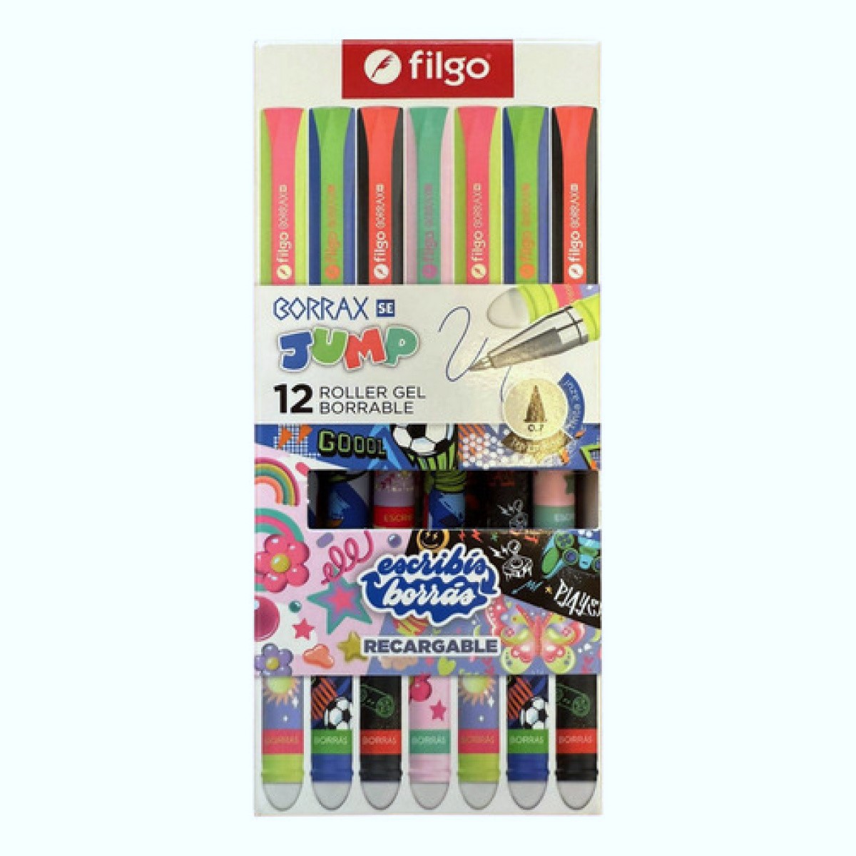 LAPICERA BORRABLE FILGO BORRAX SE JUMP PACK X12 UND