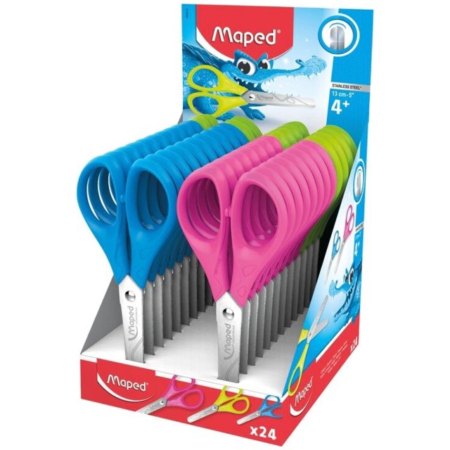 PACK TIJERA MAPED STAINLESS STEEL 13CM X24U