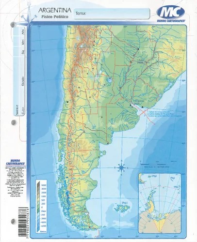 PACK MAPA MC ARGENTINA POLITICO N°3 X 40 UND