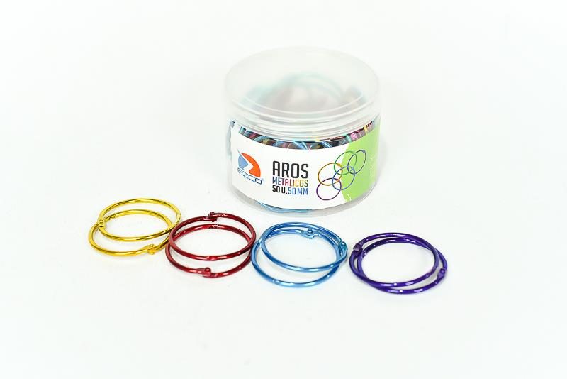 ARO METALICO EZCO 50MM DE COLOR XU