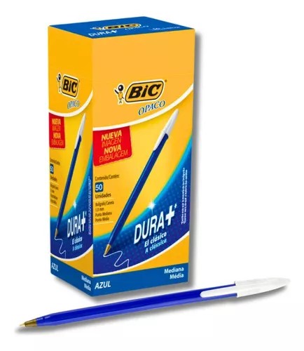 PACK BOLIGRAFO BIC OPACO CLASICO POR COLORES X50U