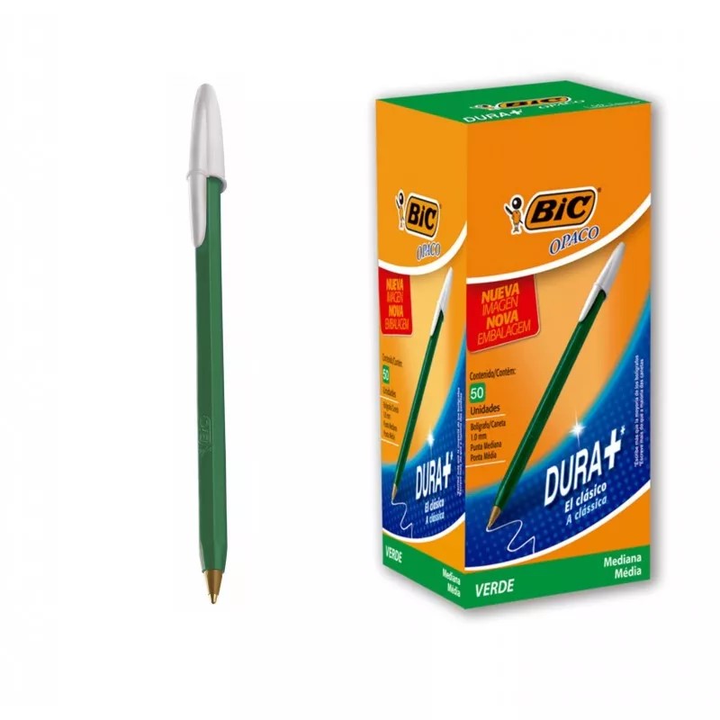 PACK BOLIGRAFO BIC OPACO CLASICO POR COLORES X50U