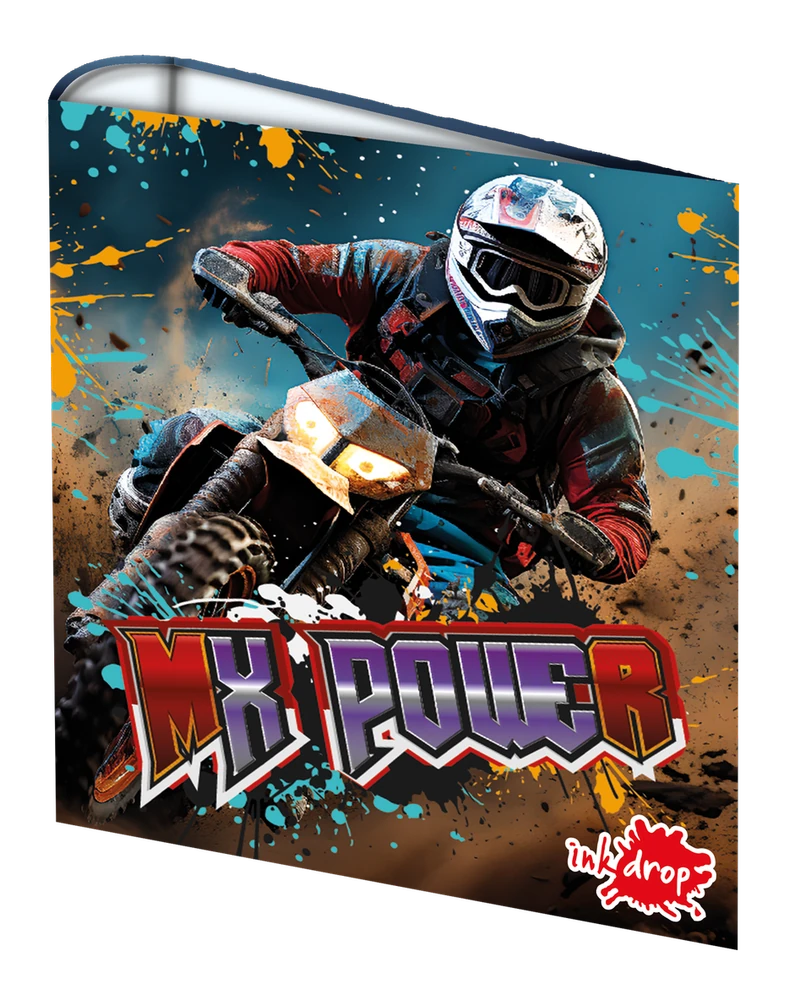 CARPETA INKDROP 3X40 CON 3 ANILLOS - MOTOCROSS III - MX POWER