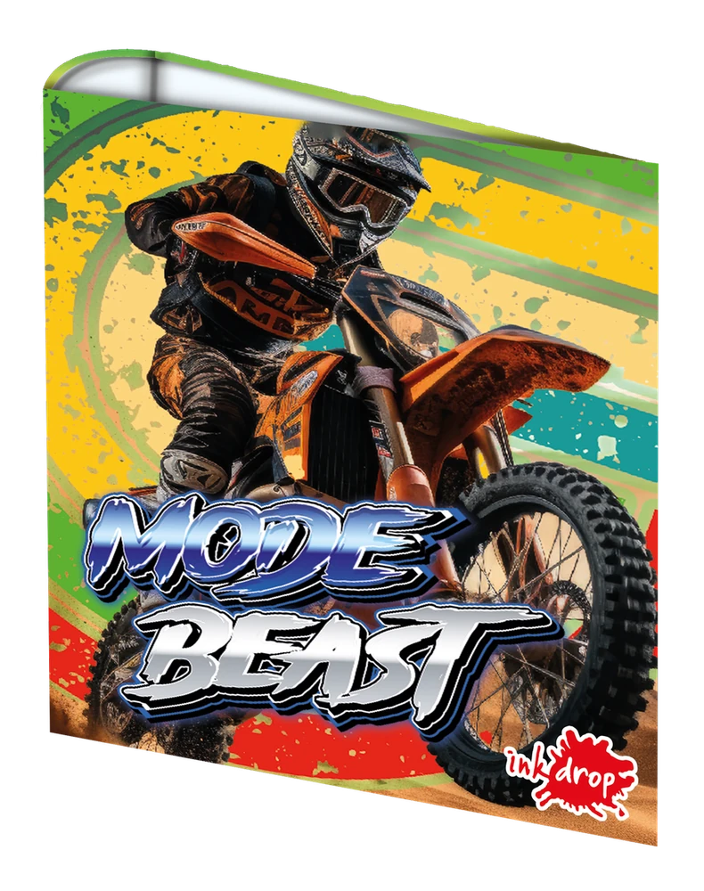 CARPETA INKDROP 3X40 CON 3 ANILLOS - MOTOCROSS III - MODE BEST