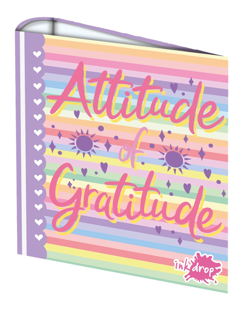 CARPETA INKDROP 3X40 CON 3 ANILLOS - LIFE PLUS - GRATITUC