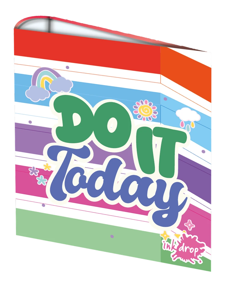 CARPETA INKDROP 3X40 CON 3 ANILLOS - DREAM LINES - DO IT TODAY