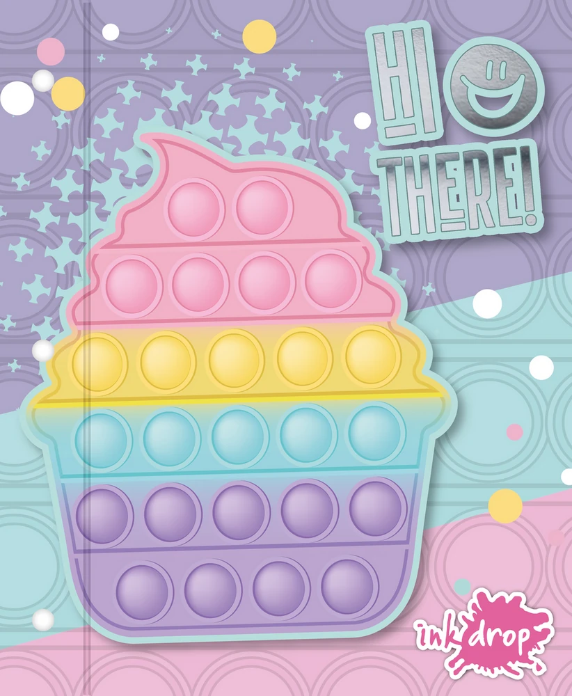 CARPETA INKDROP 3X40 CON 3 ANILLOS - POP IT PASTEL - HI THERE