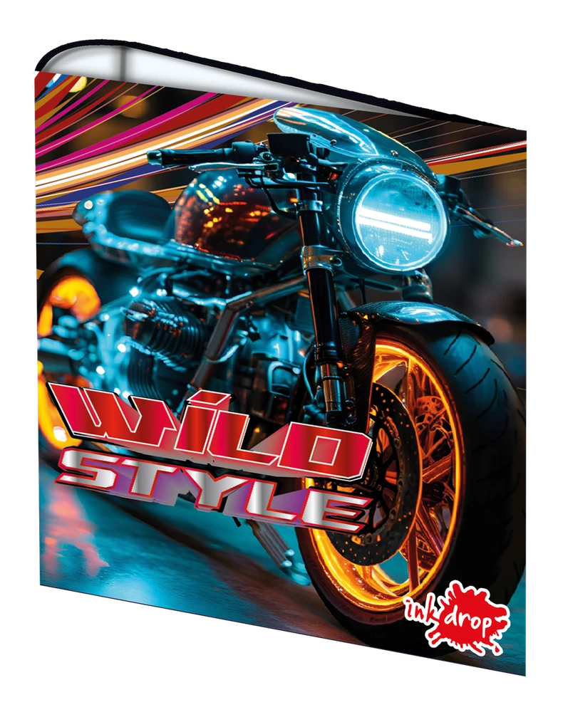 CARPETA INKDROP 3X40 CON 3 ANILLOS - MOTO - WILD STYLE