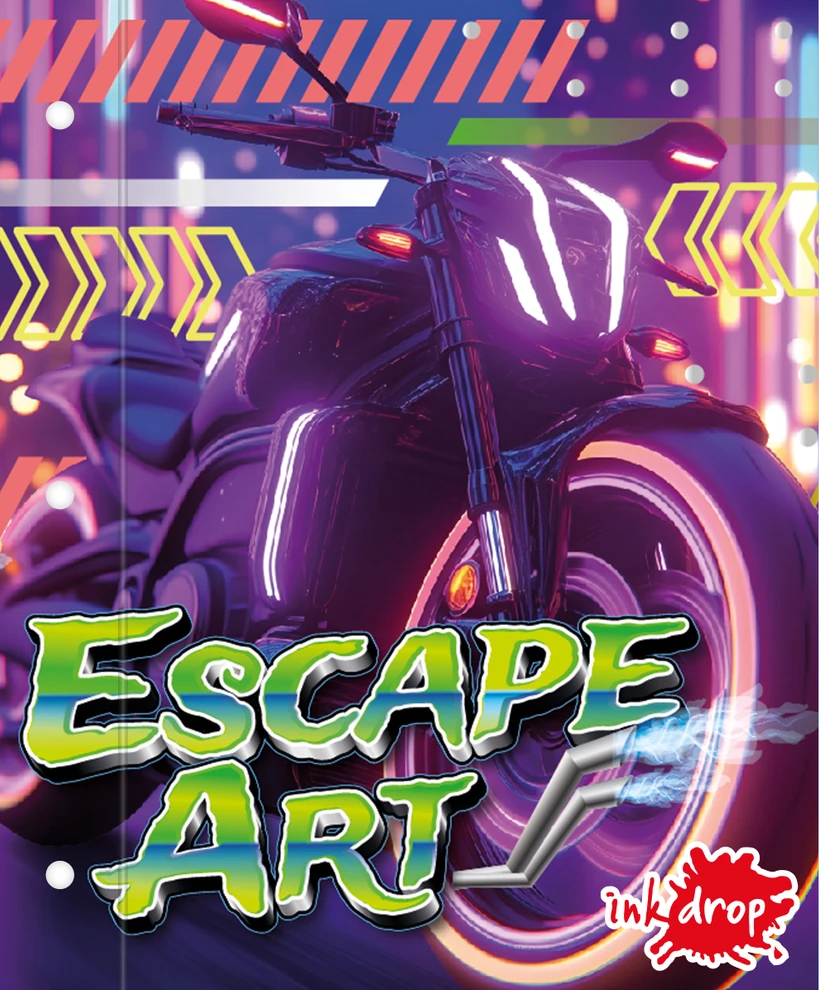 CARPETA INKDROP 3X40 CON 3 ANILLOS - MOTO - SCAPE