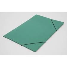 PACK CARPETA AVIOS 3 SOLAPAS OFICIO C/ELASTICO X30U VERDE PASTEL