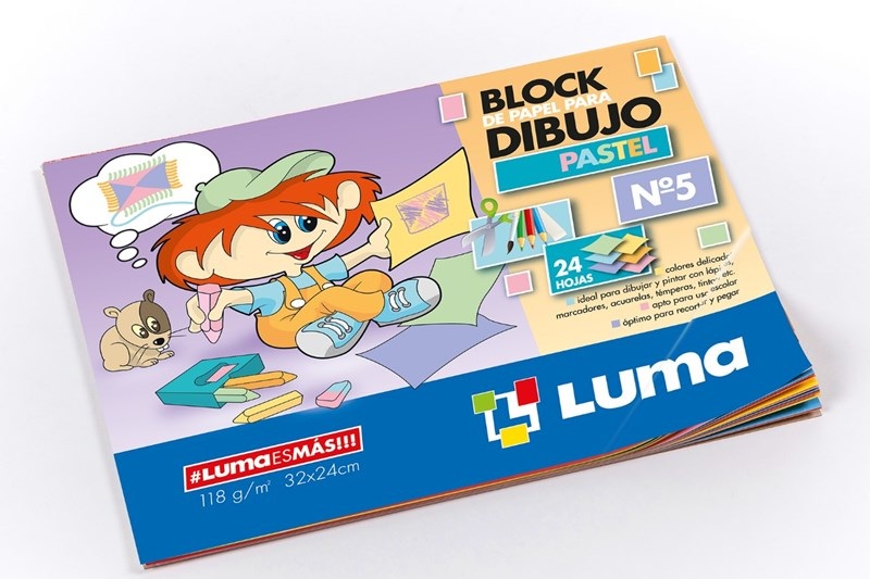 PACK BLOCK LUMA Nº5 PASTEL X24 HJS X5U