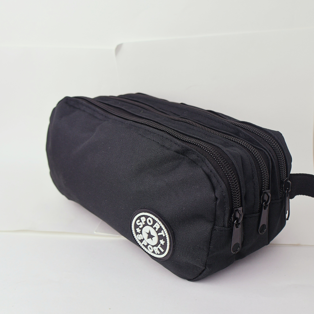 CARTUCHERA TRIPLE CIERRE SPORT ARGENTO