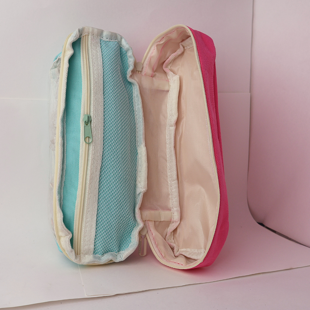 CARTUCHERA DUO COLOR ARGENTO