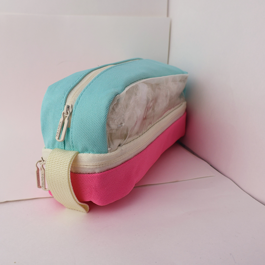 CARTUCHERA DUO COLOR ARGENTO