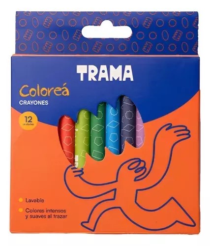 CRAYONES TRAMA X12 COLOR CLASICO