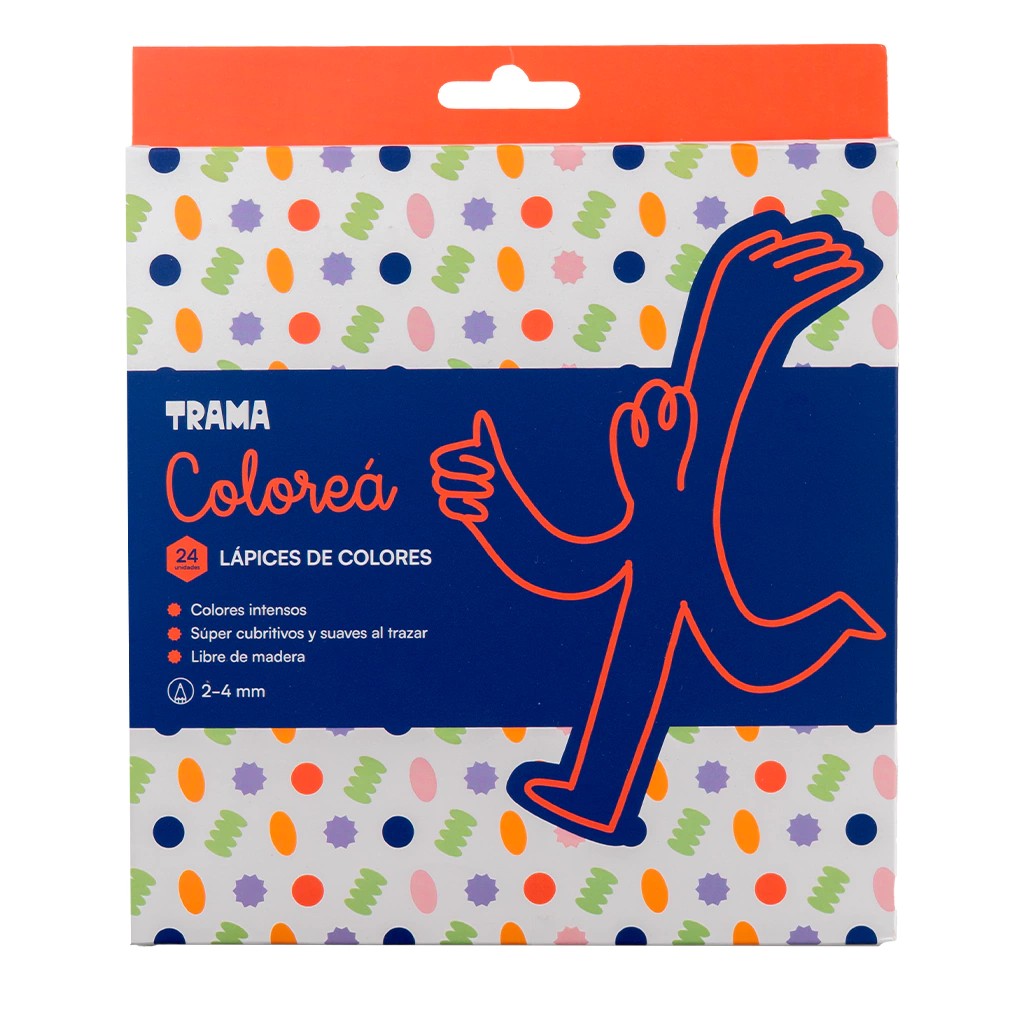 LAPIZ DE COLOR DE RESINA TRAMA X24 SURT