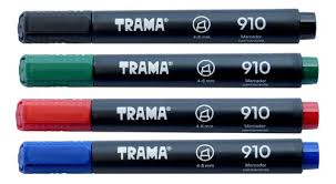 MARCADORES TRAMA PERMANENTE GRUESO PUNTA CHANFLEADA 910 XUND