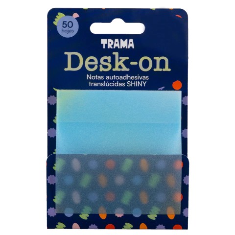 NOTA AUTOADHESIVA TRANSLUCIDAS SHINY TRAMA