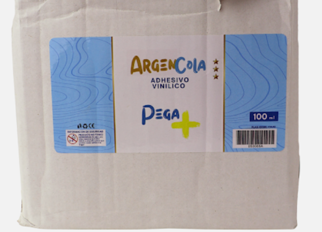 BULTO ADHESIVO VINILICO PEGA MAS X100ML X12 ARGENTO X24 PACK