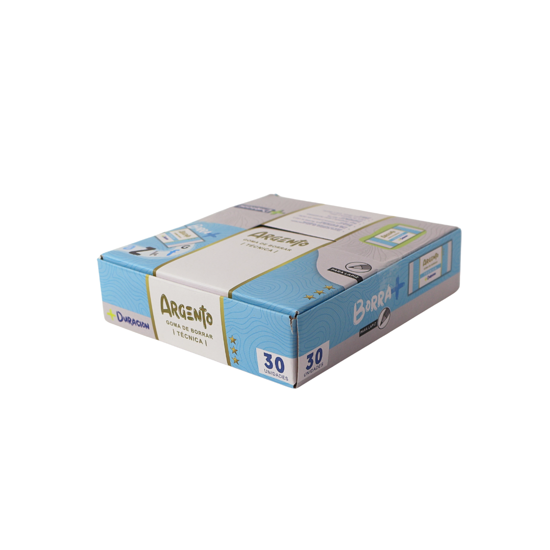 BULTO GOMA DE BORRAR DUO TECNICA ARGENTO X36 UND X36 PACK