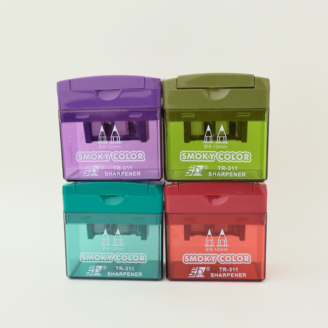 BULTO SACAPUNTAS CUADRADO C/DEPOSITO ARGENTO 2ORIFICIOS X24UND X60 PACK