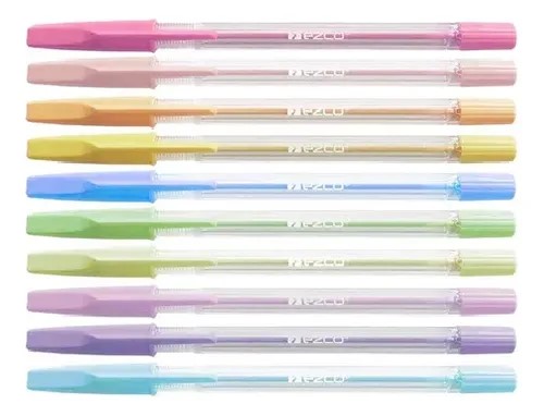 PACK BOLIGRAFO EZCO PASTEL X24 ESTUCHES X10 UND