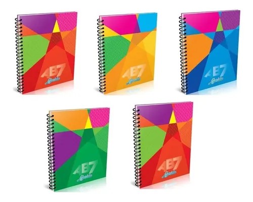 PACK CUADERNO AB7 LAPRIDA C/ESPIRAL X 60HJS RAY X5U
