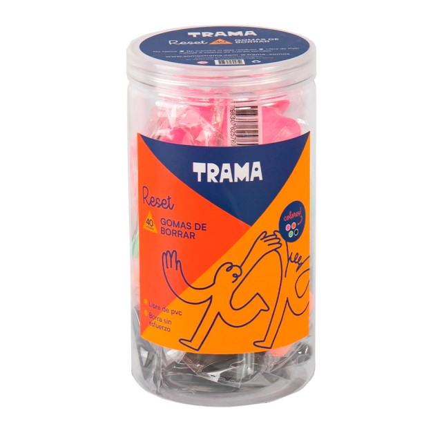 PACK GOMA DE BORRAR TRAMA RESET TRIANGULAR X40 UND