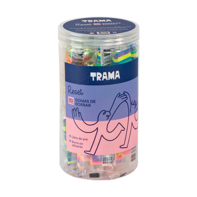 GOMA DE BORRAR TRAMA RESET PACK X30 UND